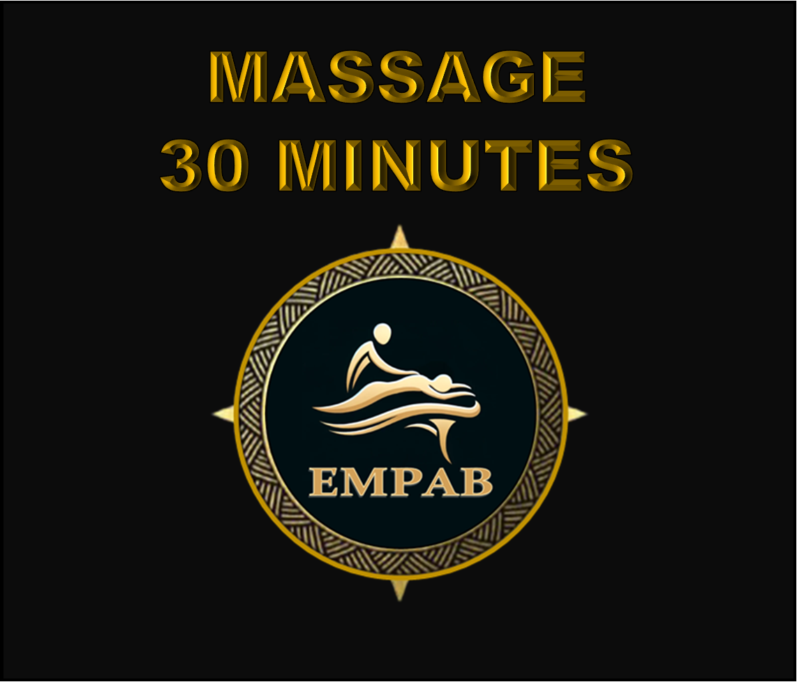 Massage 30 minutes EMPAB – Une pause détente express pour relâcher les tensions et retrouver bien-être et énergie rapidement